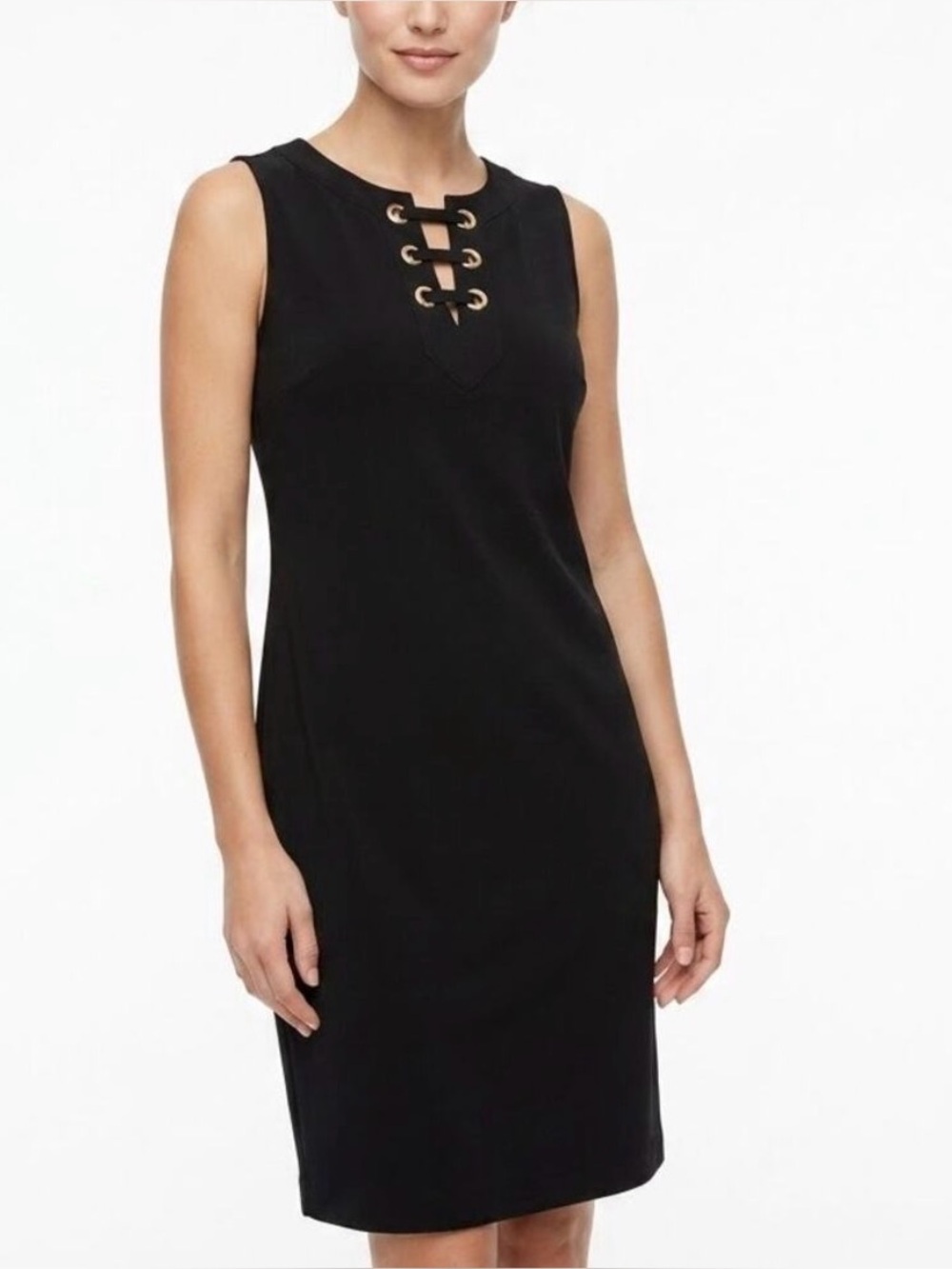 Michael Kors Sleeveless Black Shift Dress